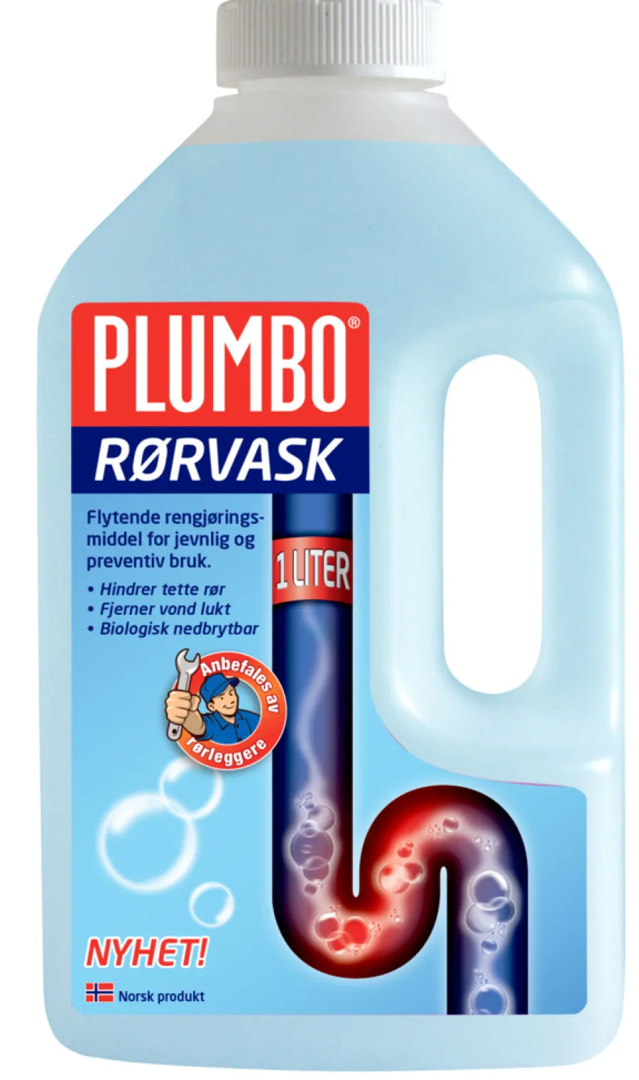 Plumbo Rørvask avløpsrens 1 liter | Rengjøringsmidler