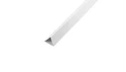 Profillist/plakatlist trekantet hvit pvc - 1 meter | Profillister
