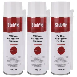 Stabile PU fugeskum 3 x 400 ml - | Fugeskum