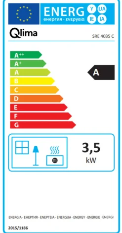 Qlima parafinovn SRE 4035 C 3500 W | Gass- & Parafinovner
