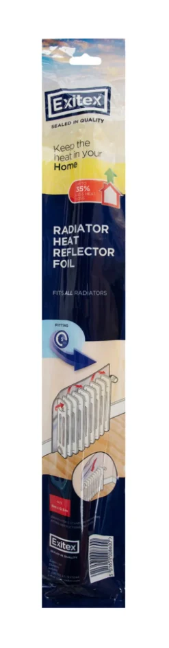 Radiatorfolie 0,5 × 5 meter - Exitex | Radiatortilbehør|Isolasjon