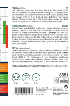 Weibulls Reddik 'Pernot Claire' | Frø