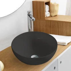 Rund servant i porselen frittstående/toppmontert Ø40 cm | Servanter