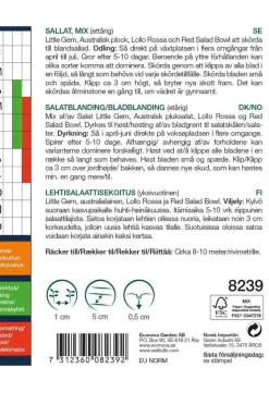 Weibulls Salatblanding 'Baby Leaf' | Frø