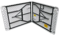 Sammenleggbart bord stål/plast 180 x 75 cm | Telt & Campingmøbler|Hagebord