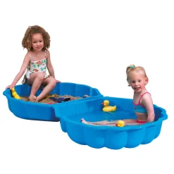 Paradiso Toys Sandkasse musling 2 deler blå - | Sandkasser|Spill & Underholdning