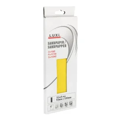 Luxi Sandpapir i ark ass. - 93 x 230 mm - 10-pk | Sandpapir
