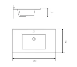 REN Servant Deluxe 100 cm NR13 - | Baderomsinnredning|Servanter