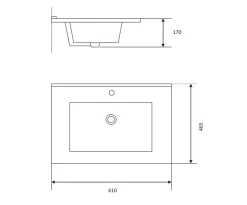 REN Servant Deluxe 60 cm NR11 - | Baderomsinnredning|Servanter