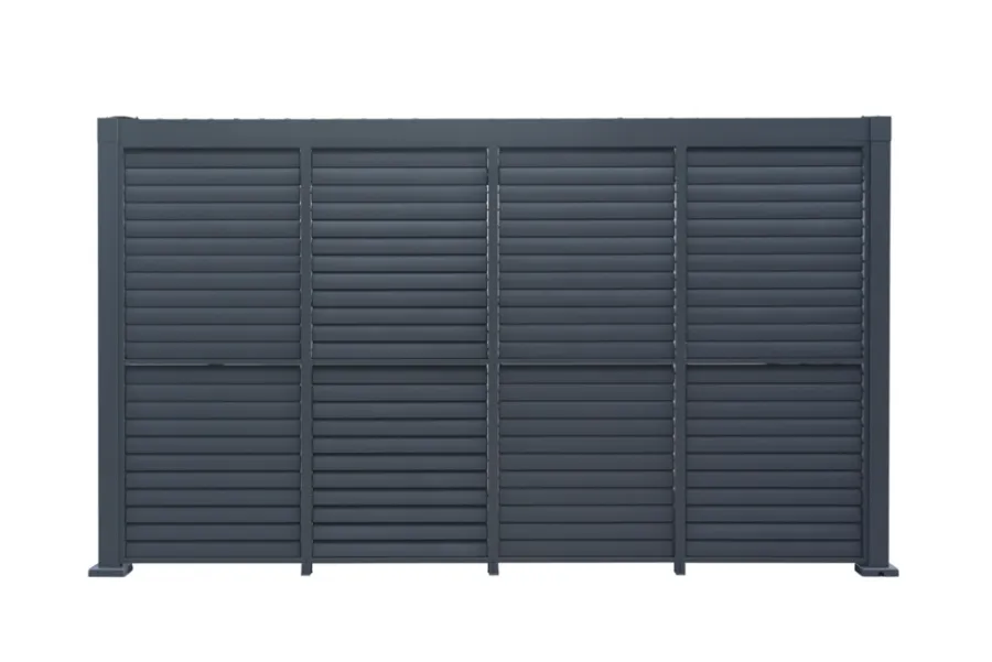 Outfit Sidepanel med justerbare lameller til pergola 4 meter - | Paviljonger & Partytelt
