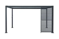 Outfit Sidepanel med justerbare lameller til pergola 4 meter - | Paviljonger & Partytelt