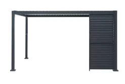 Outfit Sidepanel med justerbare lameller til pergola 4 meter - | Paviljonger & Partytelt
