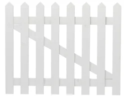 Skagenport 100 x 80 cm hvit | Gjerder|Hageporter