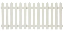 Skagen stakittgjerde 180 x 80 cm hvit | Gjerder