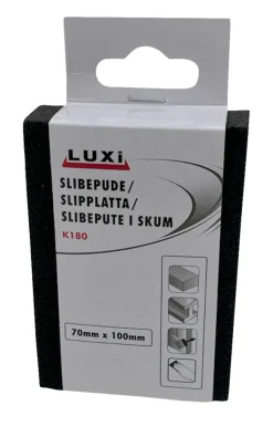 Luxi Slipesvamp korn 180, 70x100 mm - | Sandpapir