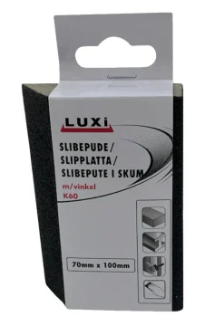 Luxi Slipesvamp m/vinkel korn 60, 70 x 100 mm - | Sandpapir