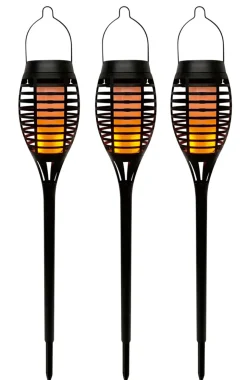 Garden Solar 3-i-1 flammefakler LED 50 cm 3-pk. - ® | Lys & Hagedekorasjoner|Solcellelamper