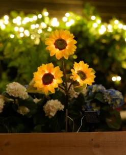 Garden Solcelleblomst Solsikke – ® | Dekorativ Belysning - Utendørs|Solcellelamper