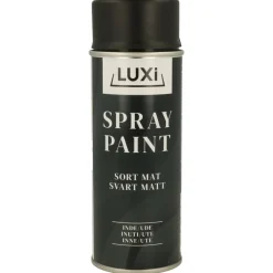 Luxi Spraymaling svart matt 400 ml - | Spraymaling