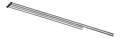 Stagstolpe svart Ø8 mm x 110 cm | Stolper & Påler