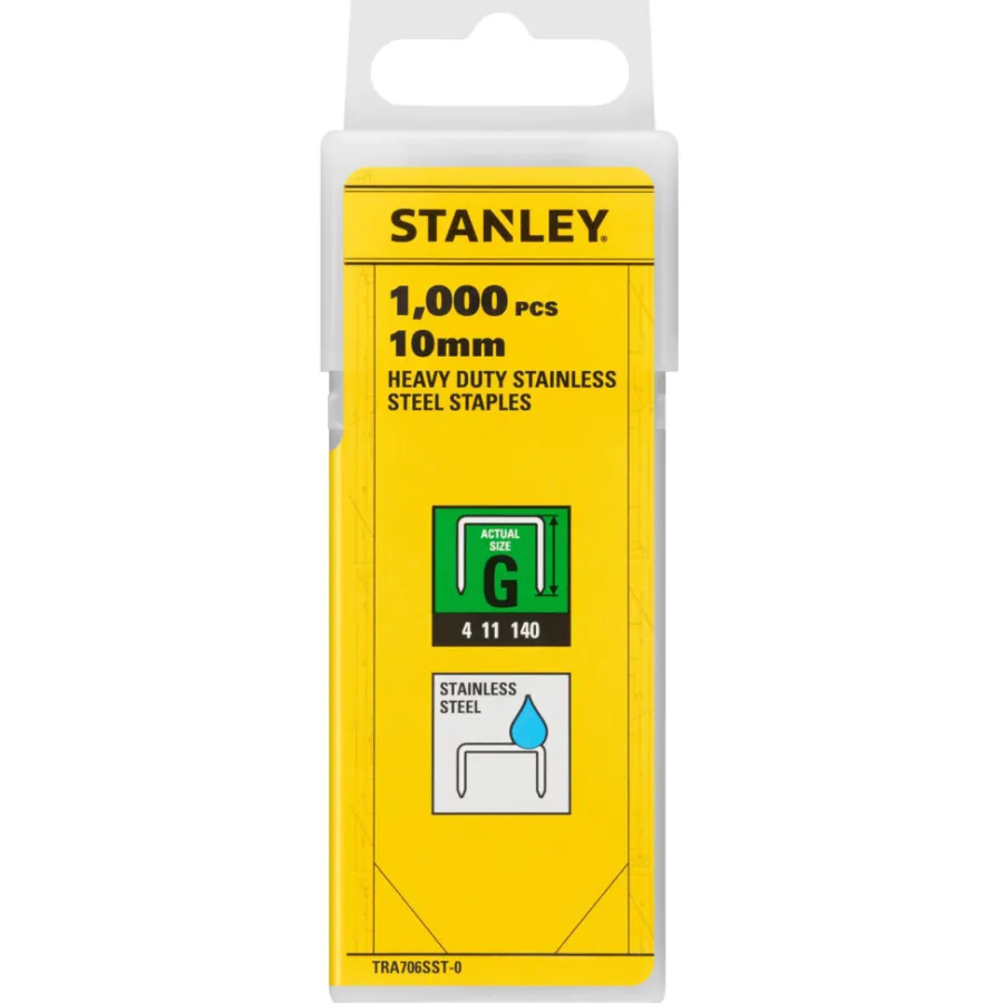 Stanley stifter type G 10 mm 1000 stk. | Stiftepistoler