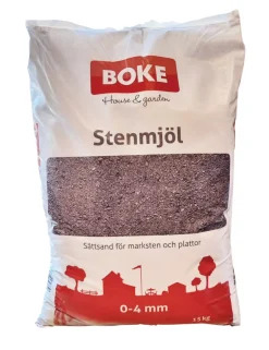 Boke Steinmel grå 15 kg | Sand & Grus