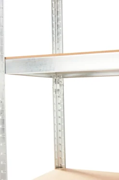 Stålreol 5 hyller - 200 kg pr. hylle | Arbeidsbord & Reoler