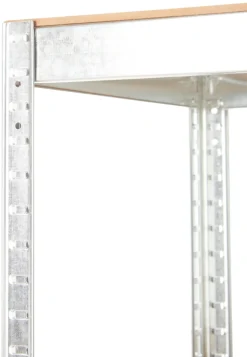 Stålreol 5 hyller - 200 kg pr. hylle | Arbeidsbord & Reoler