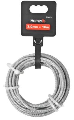 Home it Stålvaier 3 mm x 10 meter | Kjettinger & Vaiere