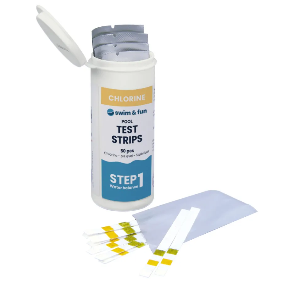 Swim & Fun Pool Test Strips 50 stk. | Bassengtilbehør & Pleie