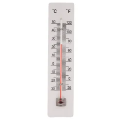 Termometer inne/ute hvitt | Termometre