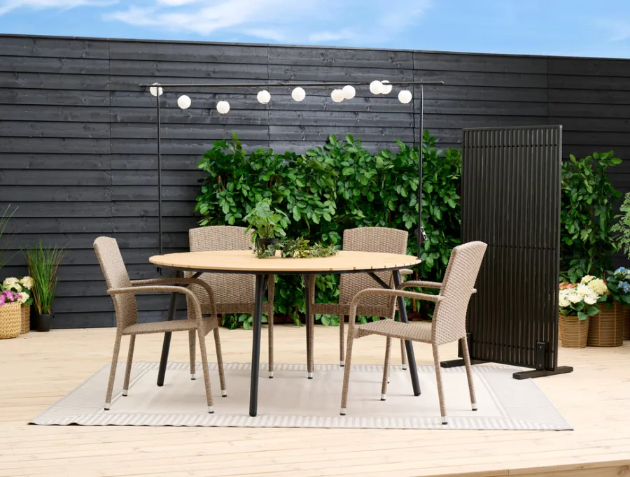 Sunlife Terrasseavskjerming New York akasie – ® | Sesongavslutning|Levegger