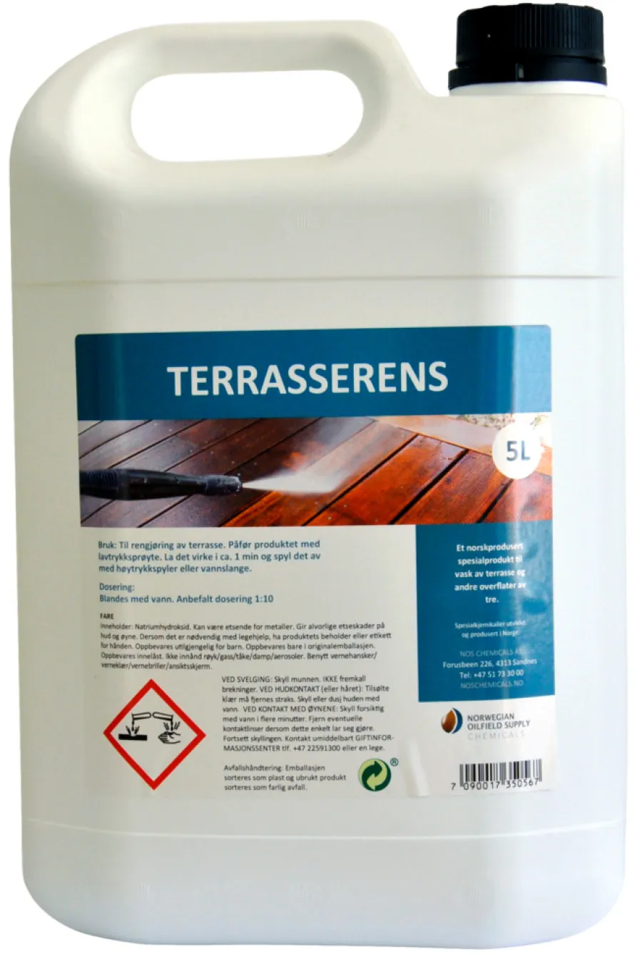 NOS Terrasserens 5 liter | Tre-, Flise- Og Murrens