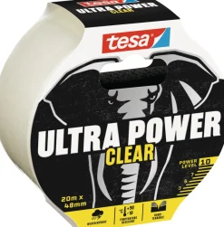 Tesa Ultra Power klar reparasjonstape 48 mm x 20 meter | Tape