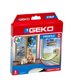Tetningslist D-profil - 9 x 6 mm - 6 meter | Tetningslister