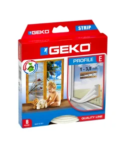 Tetningslist E-profil - 9 x 4 mm - 6 meter | Tetningslister