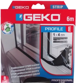 Geko Tetningslist - Kronlist 10 x 5 mm - 6 meter | Tetningslister