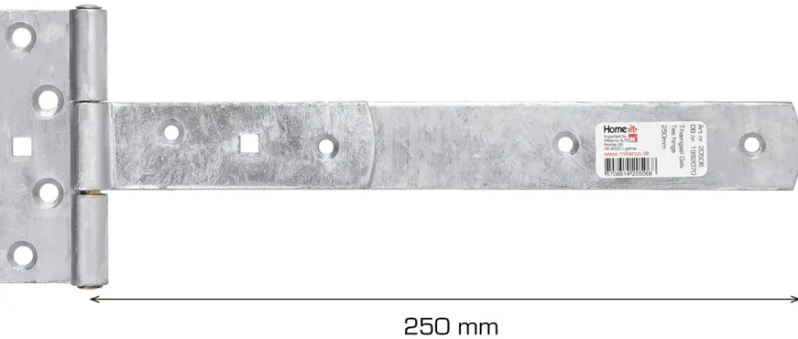Home it T-hengsel galvanisert 250 mm | Grep & Hengsler