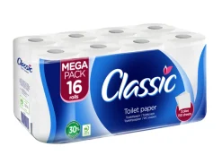 Classic Toalettpapir 16 ruller - | Husholdningsartikler