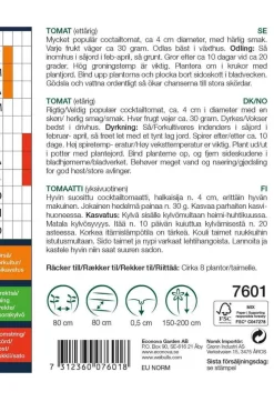 Weibulls Tomat 'Gardener's delight' | Frø