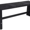 Trallebenk Atlanta svart 110 x 32,5 cm - Sunlife® | Sesongavslutning|Hagebenker
