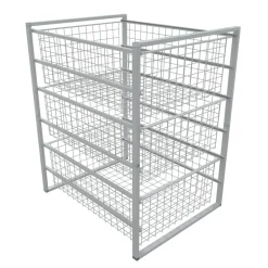 Domax Trådkurver med stativ 63 x 43,5 x 54,5 cm | Oppbevaring|Garderobeinnredning