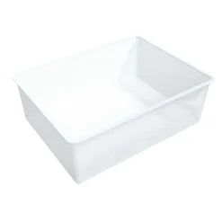 Integri Trådkurv 535 x 410 x 185 mm hvit - | Garderobeinnredning