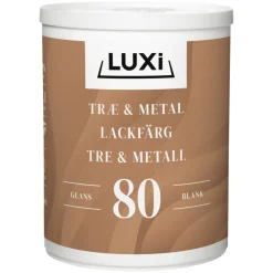 Luxi Tre- & metallmaling vannbasert RAL 9010 0,75 l - | Tre- Og Metallmaling