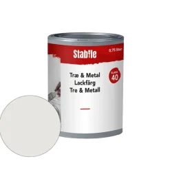 Stabile Tre- & metall motehvit maling 0,75 liter - | Tre- Og Metallmaling