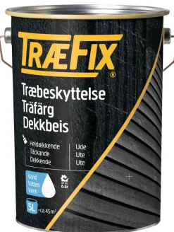 Træfix dekkbeis vannbasert steingrå 5 liter | Trebeskyttelse