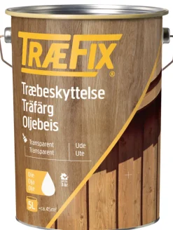 Træfix oljebeis transparent 5 liter | Trebeskyttelse