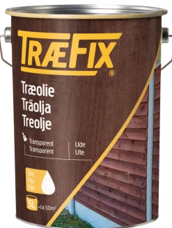 Træfix treolje transparent 5 liter | Treolje