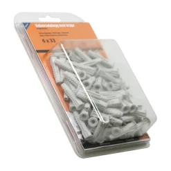 Heco Universalplugg med krage 6 x 33 mm - 75 stk. | Plugger & Dybler