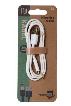 PhoneFood USB-A til og micro USB kabel – 1 meter | Kabler & Adaptere